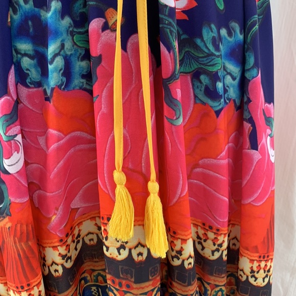 Floral lotus embellished maxi dress Size 16 - Picture 5 of 11